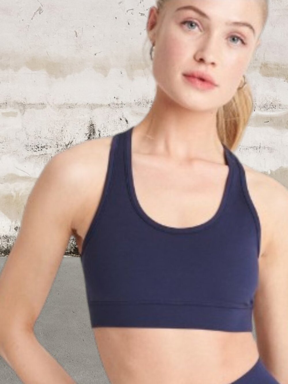 All Access by Bandier Navy Racerback Sports Bra Size Medium